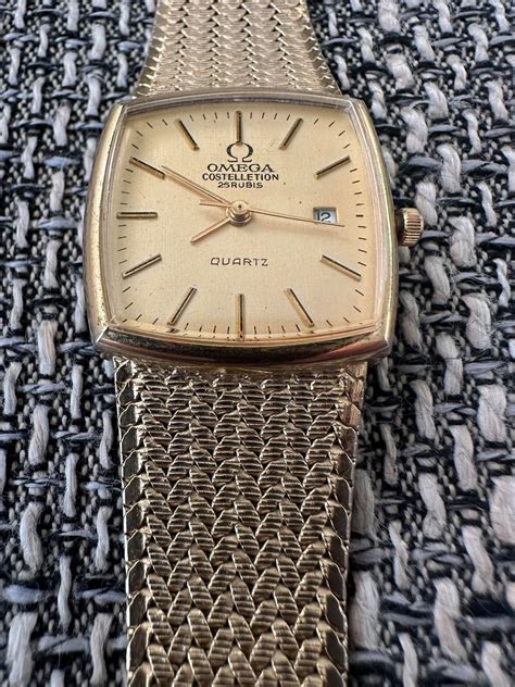 Vintage Omega Costelletion 25 Rubis Watch Gold 18k 0.750 